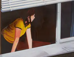 Thoralf Knobloch, "Herbergsfenster", 2006, Öl auf Leinwand