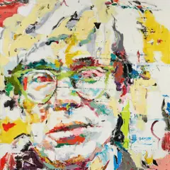 Zhenyu Ren, Andy Warhol, 2008, Öl auf Leinwand
