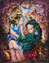 Ohne Titel by Lennart Grau, 2013, Acryl und Öl auf Leinwand, sold Apr 2024