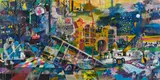 Andrej Wolff, "Loreley", 2014, Mischtechnik auf Leinwand