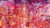 Christian Awe, "Verschwende Deine Zeit", 2005, Öl, Tusche und Acryl auf Leinwand