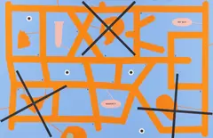 Ton Slits, Ohne Titel, 1996, Acryl auf Leinwand