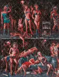 Tu Hongtao, Gaged, 2007, Öl auf Leinwand
