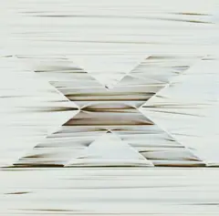 Umberto Mariani, "Alfabeto afono: X", 1975, Öl auf Leinwand