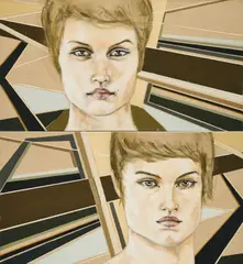 Martha Parsey, Aus: "Small Portrait", 2004, Jeweils Öl auf Leinwand