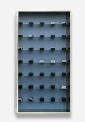 Andreas Schmitten, Nach Innen gerichteter Blick, 2019, Metall, Holz, Glas, Stoff, Kunststoff und Lack