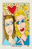 James Rizzi, Friends, 1997, Farbserigrafie (3D) auf leichtem Karton