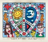 James Rizzi, Look at how I love you, 2015, Farbserigrafie (3D-Druck) auf leichtem Karton