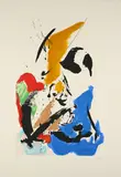 Jean Miotte, Ohne Titel, Farbradierung auf Bütten