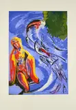 Sandro Chia, Ohne Titel, Farbradierung auf Hahnemühle (Wasserzeichen)