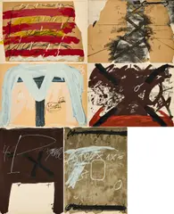 Antoni Tàpies, Berlin Suite, 1974, Mappenwerk mit 10 Lithografien auf Arches (Wasserzeichen). Im originalen Einband