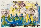 Daniel Richter, Lasst doch die alter Möhre zimbeln, 2001, Farblithografie auf BFK RIVES (Wasserzeichen)
