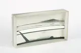 Adolf Luther und Robert Häusser, Las Salinas, 1974, Konvex-gewölbte Glasscheibe vor Gelatinesilberabzug auf konkav-gewölbtem Spiegel. In Plexiglaskastenrahmen