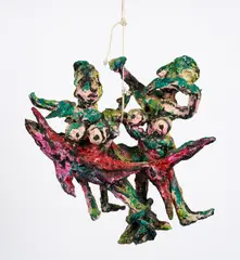 Antonius Hoeckelmann, Ohne Titel, 1998, Mischtechnik auf Aluminiumfolie