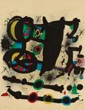 Joan Miró, Homenaje a Josep Lluis Sert, 1972, Farblithografie auf leichtem Karton