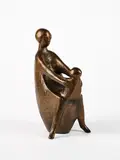 Marianne Lüdicke, Hoppereiter, Vor 1987, Bronze, braun patiniert