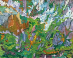 Walther Bötticher, Ohne Titel (Wald), Um 1910, Öl auf Leinwand