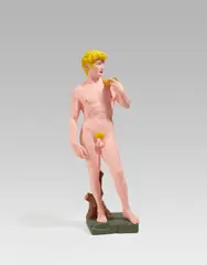 Hans-Peter Feldmann, Ohne Titel (David), Gips, farbig gefasst
