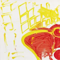 Michel Majerus, Ohne Titel, 1996, Öl auf Leinwand