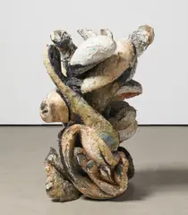 Antonius Hoeckelmann, Ohne Titel, 1979, Gips, Draht und Styropor, farbig gefasst