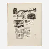 Le Corbusier, Unité, Planche 15, 1965, etching on BFK Rives