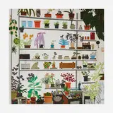 Jonas Wood, Large Shelf Still Life, 2017, offset lithograph on paper