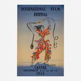 Georges-Claude Chavanne, Cannes International Film Festival poster, 1949, lithograph in colors