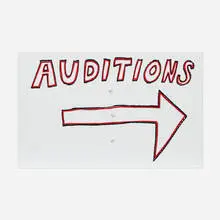 Auditions by Mike Kelley, 2004, screenprint in colors on aluminum, sold Sep 2023
