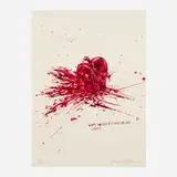 Raymond Pettibon, No Title (What Would You Have Me Say Ladies), 2002, screenprint in colors on Somerset