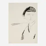 James Lechay, Portrait, 1973, lithograph on Copperplate Deluxe