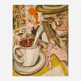 Red Grooms, Café (from the No Gas portfolio)