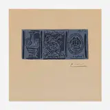 Madoura by Pablo Picasso, 1961, linocut in colors on wove paper, sold Sep 2023
