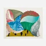 David Hockney, Gorge d'incre (from the Some More New Prints series), 1993, lithograph and screenprint in colors on Arches 88