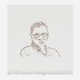 Mel Chin, R.B.G., 2020, relief print on Gampi faced Japanese