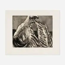 Bill Jensen, Solace, 1993, aquatint with Chine collé on Gampi laid down on Torinoko Echizen