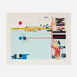 Sam Middleton, Untitled, 1999, screenprint in colors