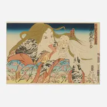 Masami Teraoka, 31 Flavors Invading Japan / Today's Special, 1982, woodcut in 35 colors with hand-coloring on Hosho