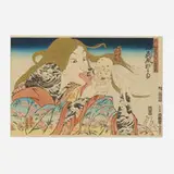 Masami Teraoka, 31 Flavors Invading Japan / Today's Special, 1982, woodcut in 35 colors with hand-coloring on Hosho
