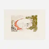 Visión del paraíso (from the Calderón: La vie est un songe suite) by Salvador Dalí, 1971, etching and aquatint in colors on Richard de Bas, sold Sep 2023