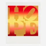 Autumn (from the Four Seasons of Hope (Gold) portfolio) by Robert Indiana, 2012, screenprint in colors on Coventry Rag Vellum, sold Sep 2023