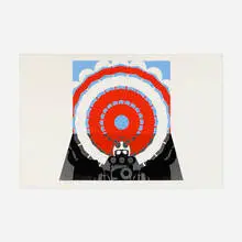 Gerald Laing, Deceleration I (from the Dragsters portfolio), 1968, screenprint in colors