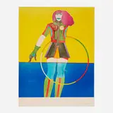 Richard Lindner, Girl with Hoop (from the Fun City portfolio)