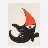 Alexander Calder, Laughing Moon, lithograph in colors