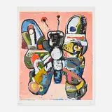 Eddie Martinez, GPBF (from the Greenpeace 50 Years portfolio), 2022, screenprint in colors on BFK Rives