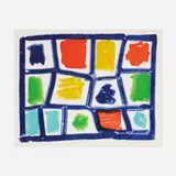 Stanley Whitney, Peace Be Still (from the Greenpeace 50 Years portfolio), 2022, lithograph in colors on Somerset
