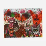 Roy De Forest, Untitled, 1978, lithograph in colors on Copperplate Deluxe