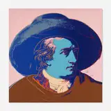 Goethe by Andy Warhol, 1982, screenprint in colors on Lenox Museum Board, sold Sep 2023