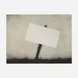 Ed Ruscha, Untitled, 1989, lithograph on grey BFK Rives