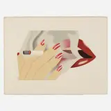 Tom Wesselmann, Smoker, 1976, lithograph in colors with embossing on Arches