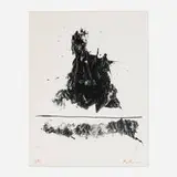 Untitled by Robert Motherwell, 1966, lithograph on BFK Rives, sold Sep 2023